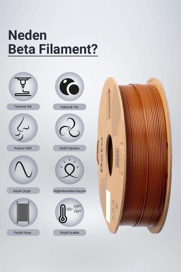 Beta PLA+ Filament Brown